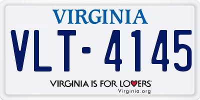 VA license plate VLT4145