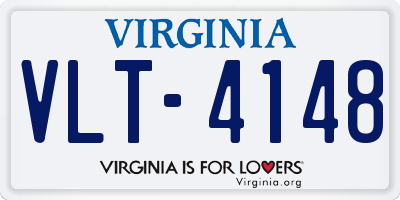 VA license plate VLT4148