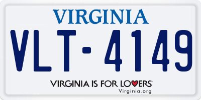 VA license plate VLT4149