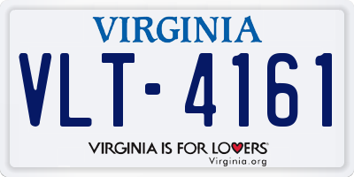 VA license plate VLT4161