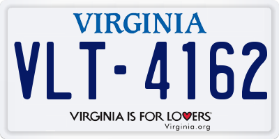 VA license plate VLT4162