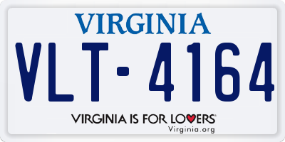 VA license plate VLT4164