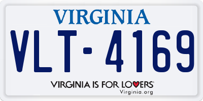 VA license plate VLT4169