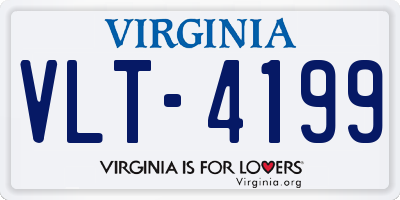 VA license plate VLT4199