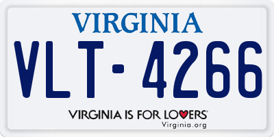 VA license plate VLT4266