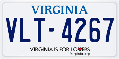 VA license plate VLT4267