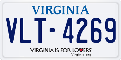 VA license plate VLT4269