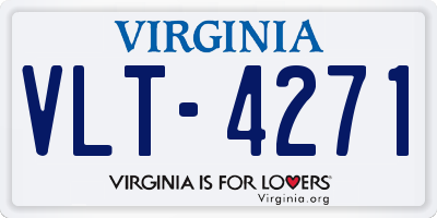 VA license plate VLT4271