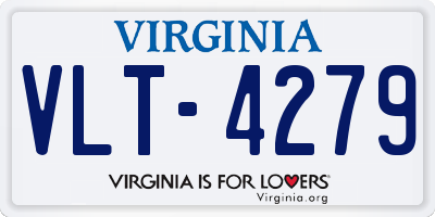 VA license plate VLT4279