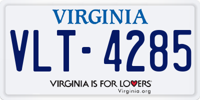 VA license plate VLT4285