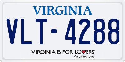 VA license plate VLT4288