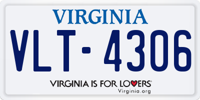 VA license plate VLT4306