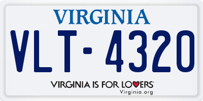VA license plate VLT4320