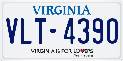 VA license plate VLT4390