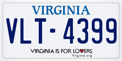 VA license plate VLT4399