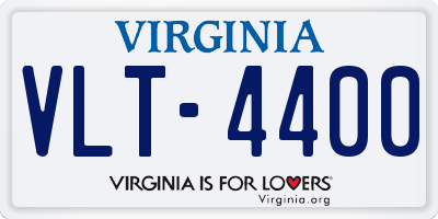 VA license plate VLT4400