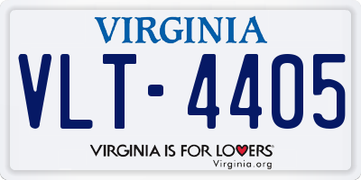 VA license plate VLT4405