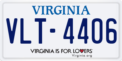VA license plate VLT4406