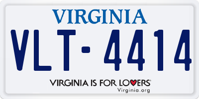 VA license plate VLT4414