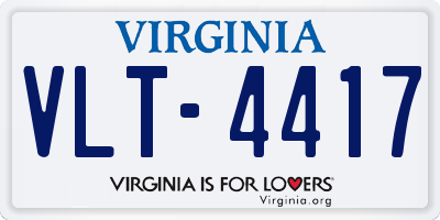 VA license plate VLT4417