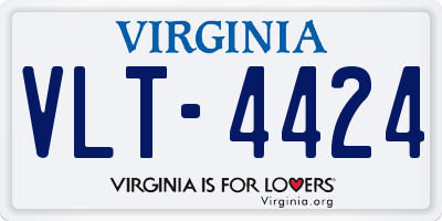 VA license plate VLT4424