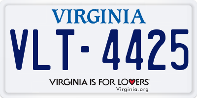 VA license plate VLT4425