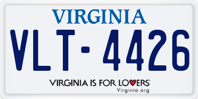 VA license plate VLT4426