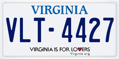 VA license plate VLT4427