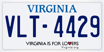 VA license plate VLT4429