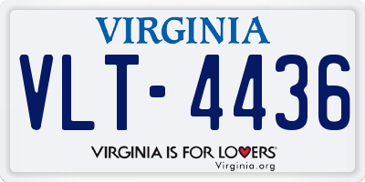 VA license plate VLT4436