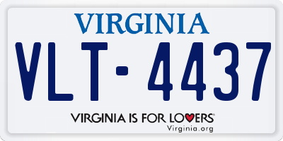 VA license plate VLT4437