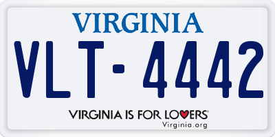 VA license plate VLT4442