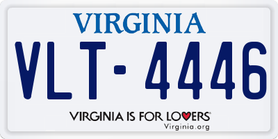 VA license plate VLT4446