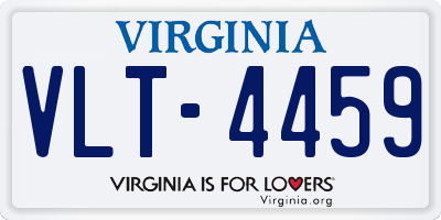 VA license plate VLT4459
