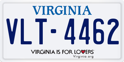 VA license plate VLT4462