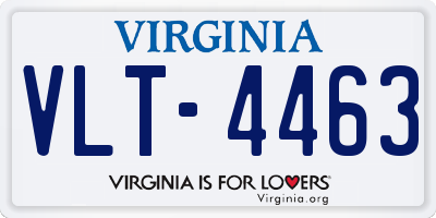 VA license plate VLT4463