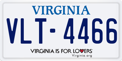 VA license plate VLT4466