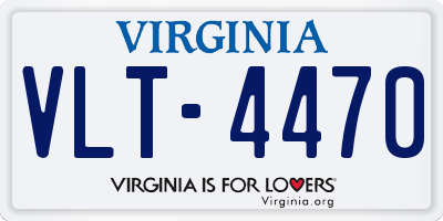 VA license plate VLT4470