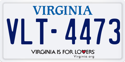 VA license plate VLT4473