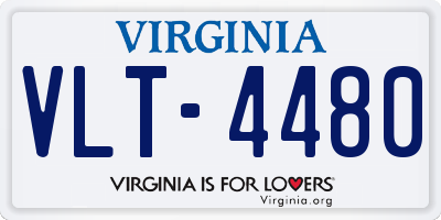 VA license plate VLT4480