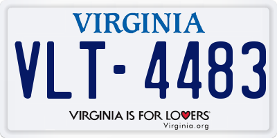VA license plate VLT4483