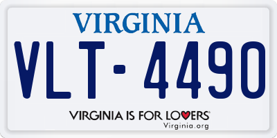 VA license plate VLT4490
