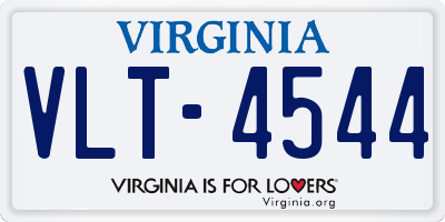 VA license plate VLT4544