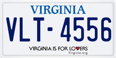 VA license plate VLT4556