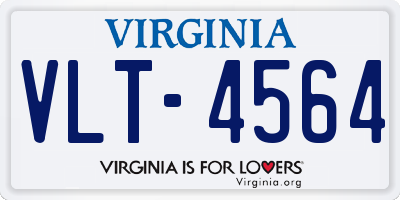 VA license plate VLT4564
