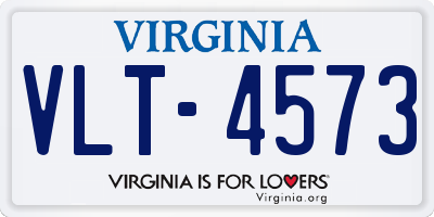VA license plate VLT4573