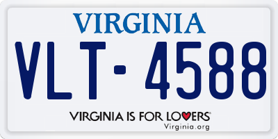 VA license plate VLT4588