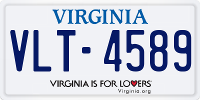 VA license plate VLT4589