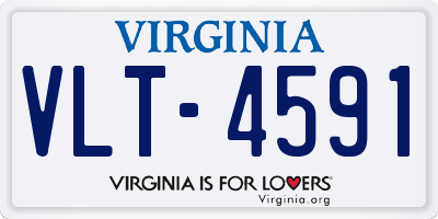 VA license plate VLT4591