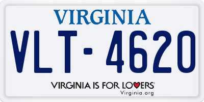VA license plate VLT4620